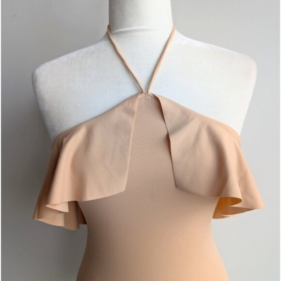 NWT Aritzia Wilfred Salsa halter ruffle top - Picture 2 of 5